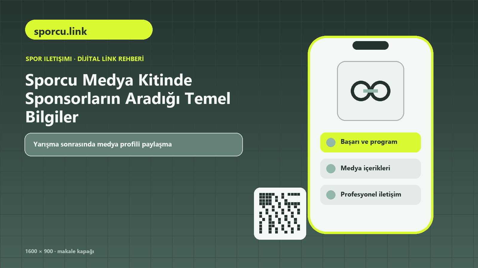 Sporcu Medya Kitinde Sponsorların Aradığı Temel Bilgiler için branş ve kariyer, başarı ve program, medya içerikleri içeren kapak görseli